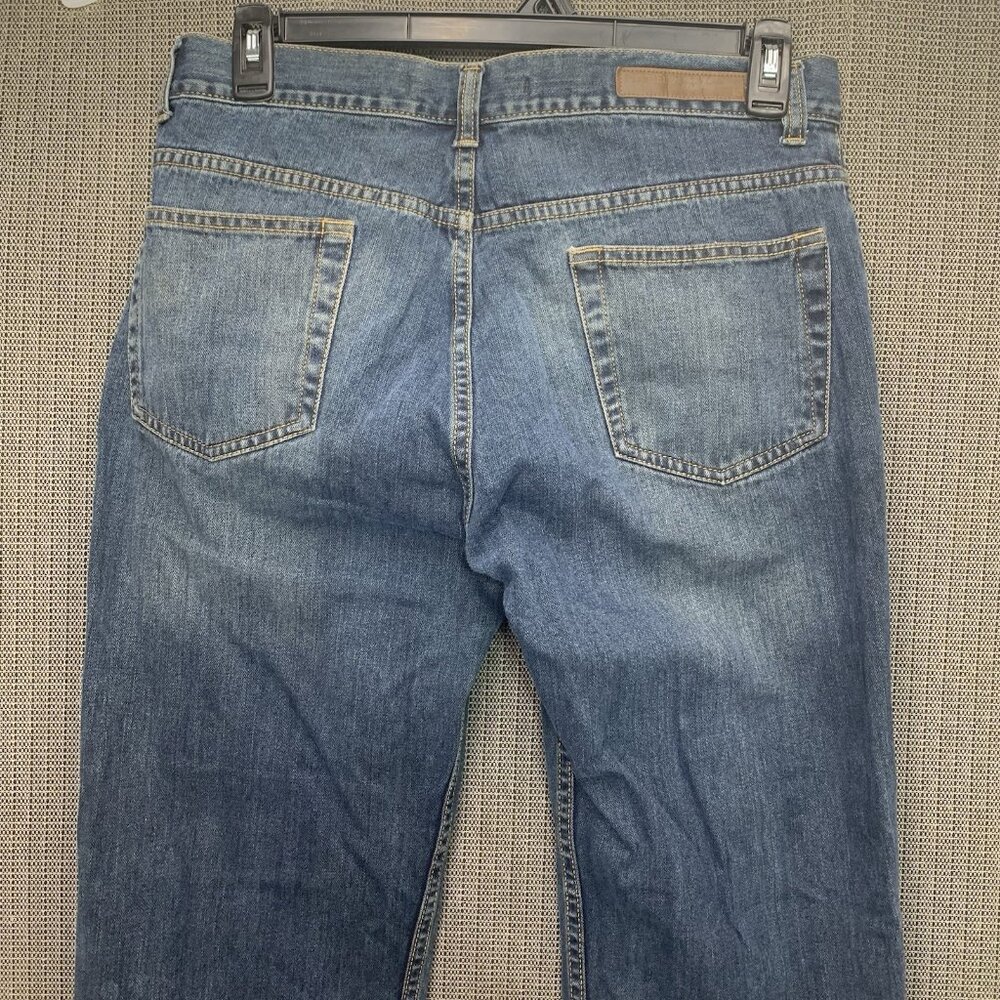 Perry Ellis Men's Cottons Relaxed Fit 33 x 30 Blue Denim Jeans - Picture 6 of 9